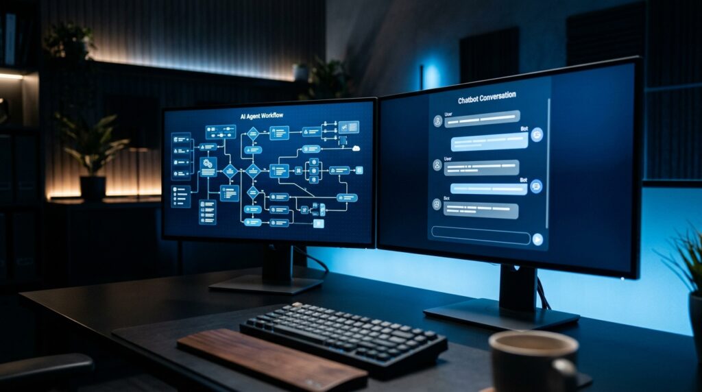 Agentes IA vs chatbots: diferencias clave para tu negocio