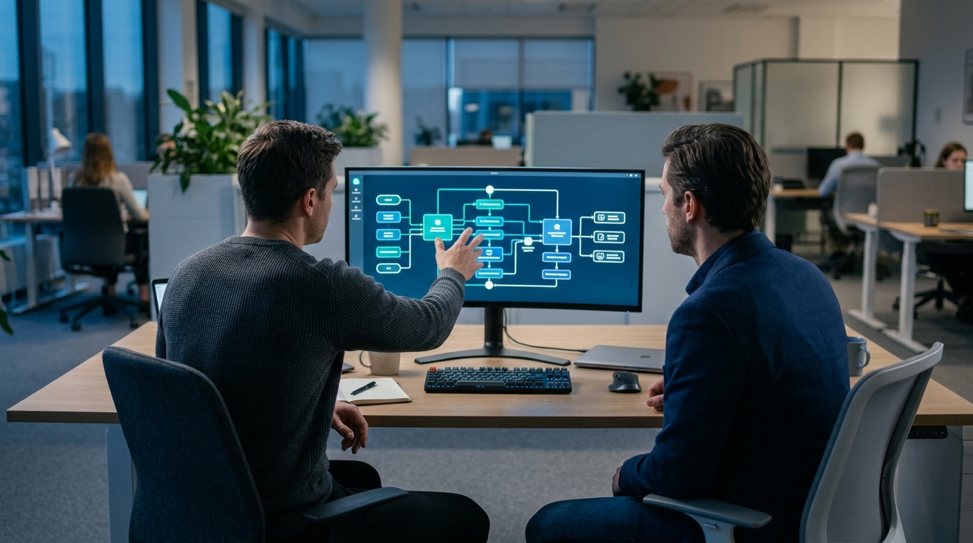 Equipo Unclia trabajando en automatizar informes negocio IA